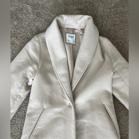 Abercrombie and Fitch Wool Blend Top Coat - Picture 3 of 4
